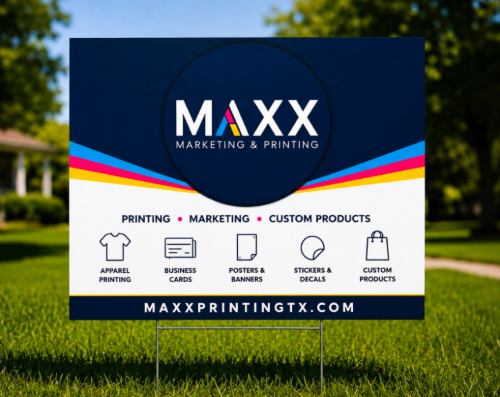 Maxx Marketing yard sign